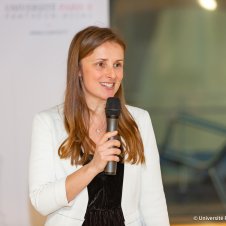Marianne VERDIER lors du lancement de la Chaire finance digitale le 11 mars 2019 au centre Assas Marianne VERDIER lors du lancement de la Chaire finance digitale le 11 mars 2019 au centre Assas